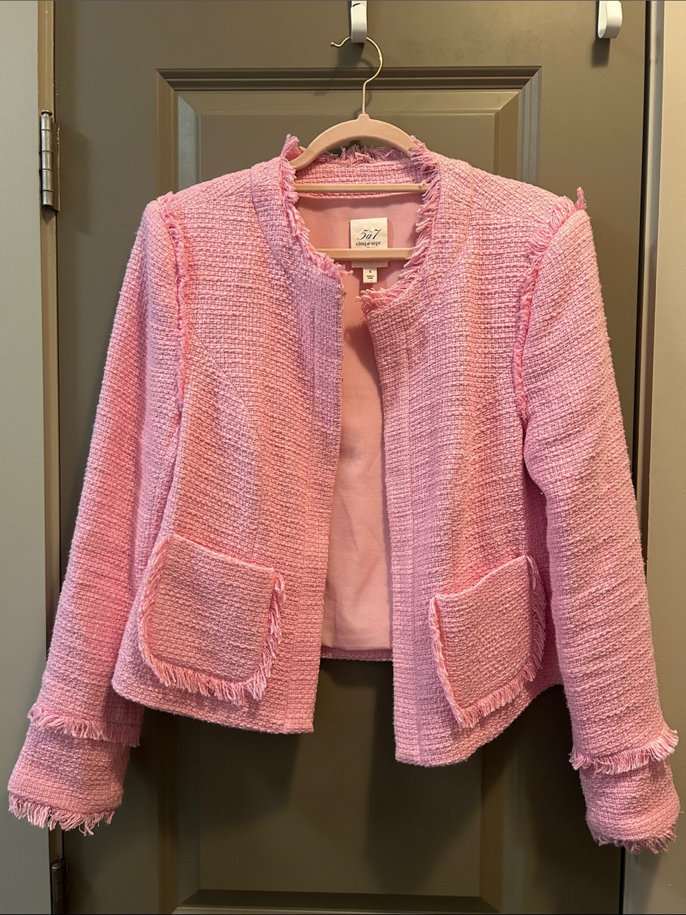 Cinq à Sept Women's Boucle Keegan Jacket - Pink